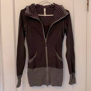 Lululemon long zip-up sweater
